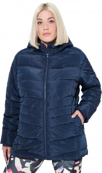 Ulla Popken Quilted Water Repellent Jacket Navy Blue - Mantlid ja jakid - 