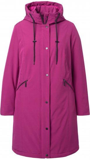 Ulla Popken HYPRAR Triple Function Weather Proof Jacket Berry - Joped - 