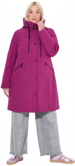 Ulla Popken HYPRAR Triple Function Weather Proof Jacket Berry - Joped - 