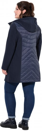 Ulla Popken HYPRAR Softshell Long Cut Jacket Navy - Joped - 