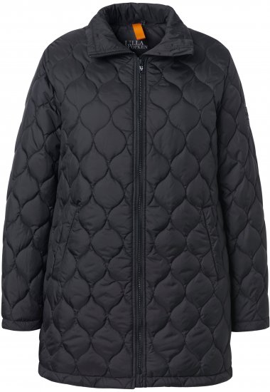 Ulla Popken HYPRAR Water-Repellent Quilted Jacket Black - Joped - 