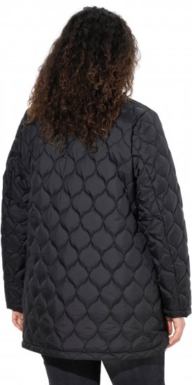 Ulla Popken HYPRAR Water-Repellent Quilted Jacket Black - Joped - 