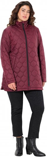 Ulla Popken HYPRAR Water-Repellent Quilted Jacket Wine Red - Joped - 