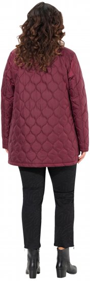 Ulla Popken HYPRAR Water-Repellent Quilted Jacket Wine Red - Joped - 