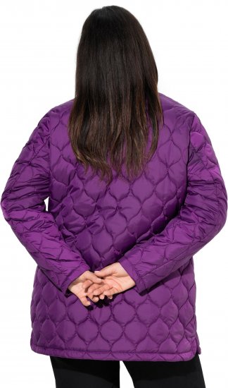 Ulla Popken HYPRAR Water-Repellent Quilted Jacket Plum - Joped - 