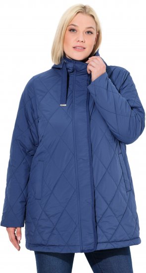 Ulla Popken HYPRAR Quilted Water-Repellent Jacket Medium Blue - Joped - 