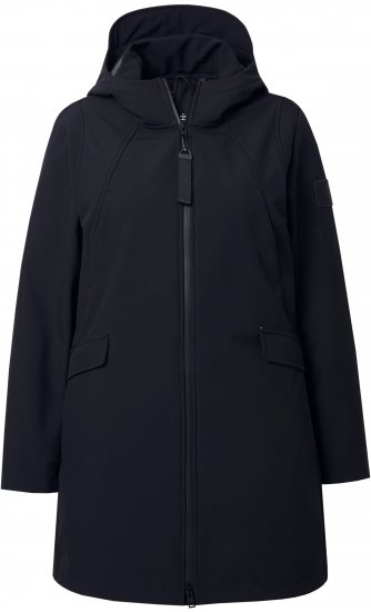Ulla Popken HYPRAR Water Repellent Softshell Jacket Black - Joped - 