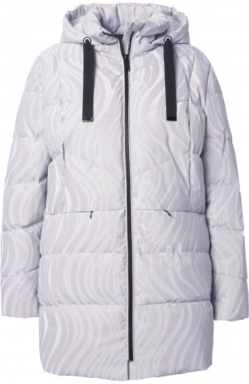 Ulla Popken HYPRAR Wave Quilted Water-Repellent Jacket Off-White - Joped - 