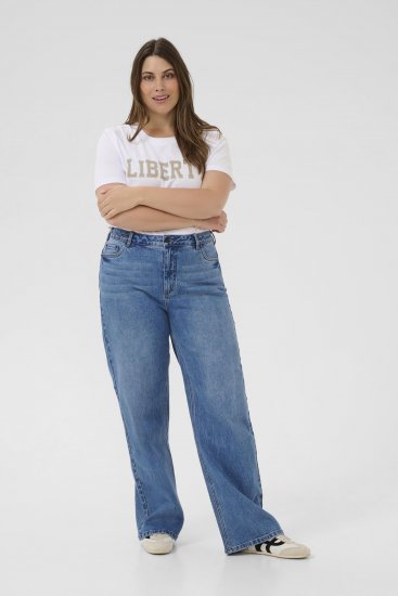 Kaffe Curve Leoana Laiad pikad teksad Vintage-sinine - Teksad & Püksid Suuremates Suurustes – Plus Size - 