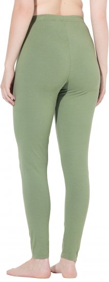 Ulla Popken Basic Stretch Knit Ankle Length Leggings Olive - Teksad & Püksid Suuremates Suurustes – Plus Size - 