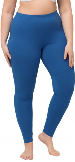 Ulla Popken Basic Stretch Knit Ankle Length Leggings Grey Blue - Teksad & Püksid Suuremates Suurustes – Plus Size - 