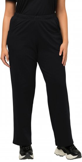 Ulla Popken Pull On Knit Straight Leg Pocket Pants Black - NAISTERIIDED 40-66 - 