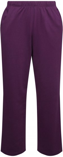Ulla Popken Pull On Knit Straight Leg Pocket Pants Dark Blackberry - Teksad & Püksid Suuremates Suurustes – Plus Size - 