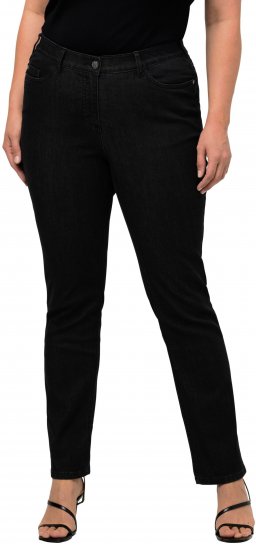 Ulla Popken Sammy Fit Slim Leg Stretch Jeans Black - Teksad & Püksid Suuremates Suurustes – Plus Size - 