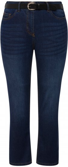 Ulla Popken Sammy Fit Slim Leg Stretch Jeans Blue Denim - Teksad & Püksid Suuremates Suurustes – Plus Size - 
