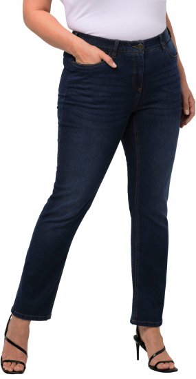 Ulla Popken Sammy Fit Slim Leg Stretch Jeans Blue Denim - Teksad & Püksid Suuremates Suurustes – Plus Size - 