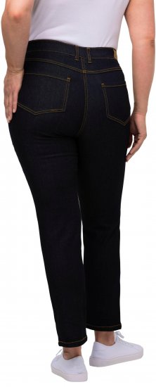 Ulla Popken Sammy Fit Slim Leg Stretch Jeans Dark Blue Denim - Teksad & Püksid Suuremates Suurustes – Plus Size - 