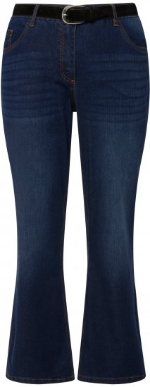 Ulla Popken Straight Leg Mandy Fit Stretch Jeans Blue Denim - Teksad & Püksid Suuremates Suurustes – Plus Size - 