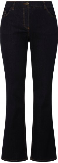 Ulla Popken Marie Fit Bootcut Stretch Jeans Dark Blue Denim - Teksad & Püksid Suuremates Suurustes – Plus Size - 