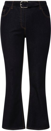 Ulla Popken Marie Fit Bootcut Stretch Jeans Dark Blue Denim - Teksad & Püksid Suuremates Suurustes – Plus Size - 