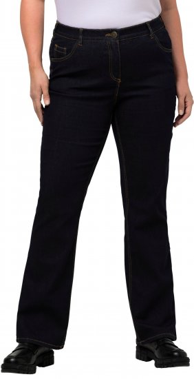 Ulla Popken Marie Fit Bootcut Stretch Jeans Dark Blue Denim - Teksad & Püksid Suuremates Suurustes – Plus Size - 
