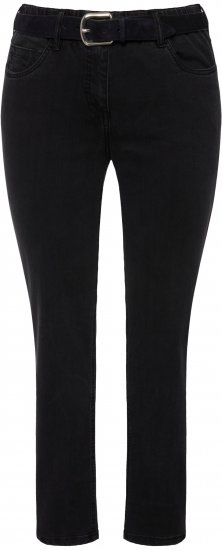 Ulla Popken Stretch Sarah Fit Skinny Jeans Black - Teksad & Püksid Suuremates Suurustes – Plus Size - 