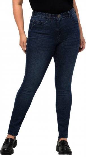 Ulla Popken Stretch Sarah Fit Skinny Jeans Blue Denim - Teksad & Püksid Suuremates Suurustes – Plus Size - 