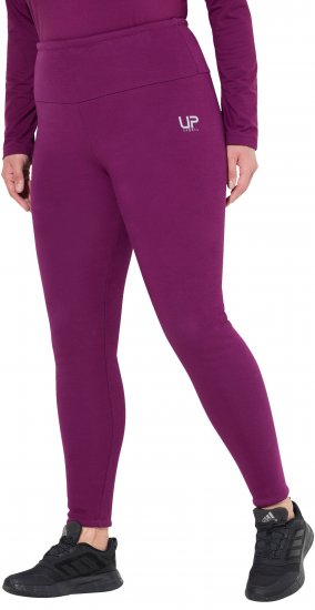 Ulla Popken Faux Fur Lined Stretch Leggings Pink Berry - Teksad & Püksid Suuremates Suurustes – Plus Size - 