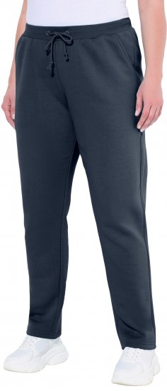Ulla Popken Basic Drawstring Elastic Waist Cotton Blend Joggers Navy - Teksad & Püksid Suuremates Suurustes – Plus Size - 