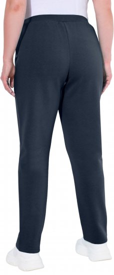 Ulla Popken Basic Drawstring Elastic Waist Cotton Blend Joggers Navy - Teksad & Püksid Suuremates Suurustes – Plus Size - 