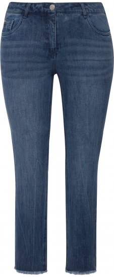 Ulla Popken Positive Thoughts Slim Leg Sarah Fit Stretch Jeans Blue Denim - NAISTERIIDED 40-66 - 