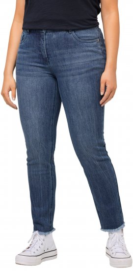 Ulla Popken Positive Thoughts Slim Leg Sarah Fit Stretch Jeans Blue Denim - NAISTERIIDED 40-66 - 