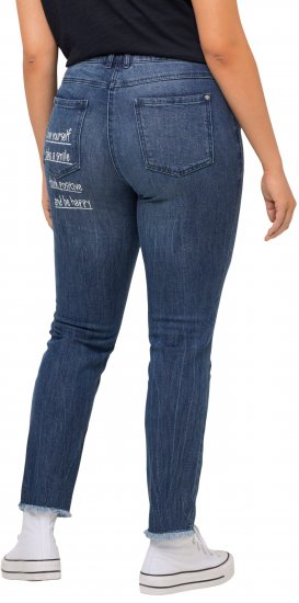 Ulla Popken Positive Thoughts Slim Leg Sarah Fit Stretch Jeans Blue Denim - NAISTERIIDED 40-66 - 