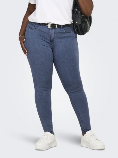 Only Carmakoma Thunder Life Skinny Fit Jeans Blue Denim - Teksad & Püksid Suuremates Suurustes – Plus Size - 