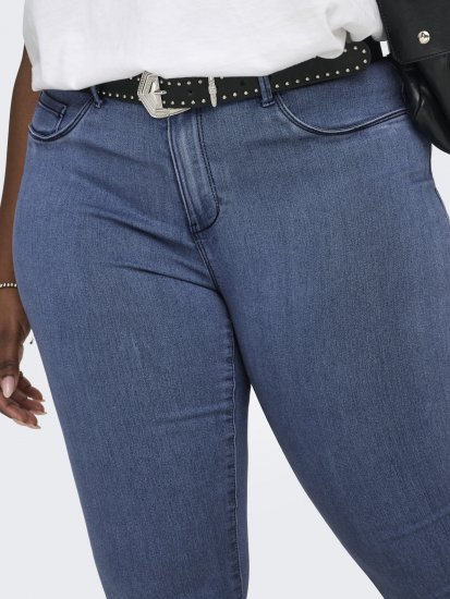 Only Carmakoma Thunder Life Skinny Fit Jeans Blue Denim - Teksad & Püksid Suuremates Suurustes – Plus Size - 