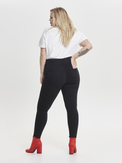 Only Carmakoma Anna Life Skinny Jeans Black - Teksapüksid - 