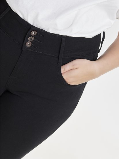 Only Carmakoma Anna Life Skinny Jeans Black - Teksapüksid - 