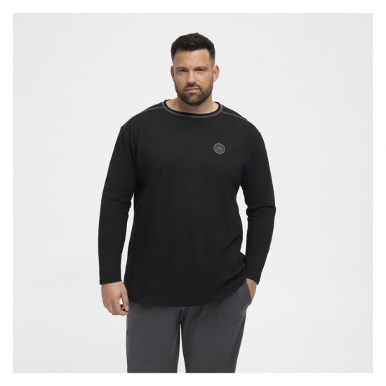 North Latitude Py Jersey O-Neck Long Sleeve Black - T-särgid pikkade varrukatega - 