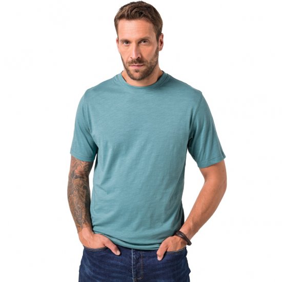 JP1880 T-Shirt Short Sleeve Soft Jersey Turquoise - T-särgid - Suured T-särgid 2XL – 14XL