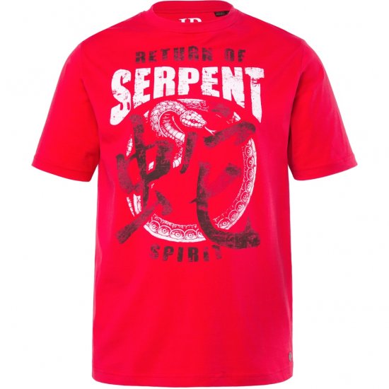 JP1880 T-Shirt Short Sleeve Serpent Red - T-särgid - Suured T-särgid 2XL – 14XL