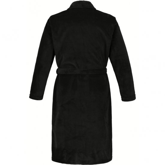 JP1880 Bathrobe with Spacious Patch Pockets Black - Aluspesu ja ujumisriided - Aluspesu 2XL-8XL