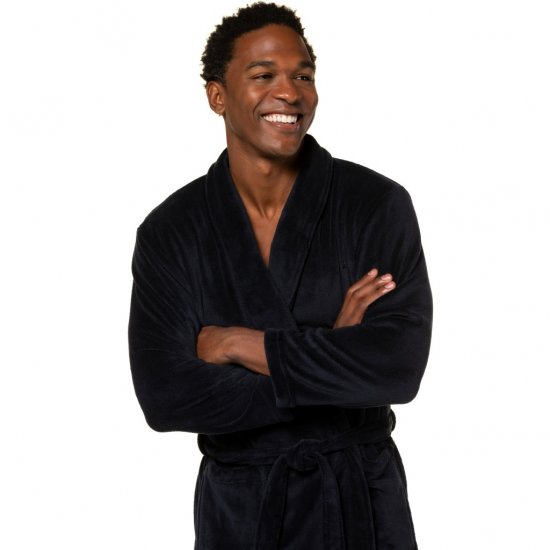 JP1880 Bathrobe with Spacious Patch Pockets Dark Navy - Aluspesu ja ujumisriided - Aluspesu 2XL-8XL