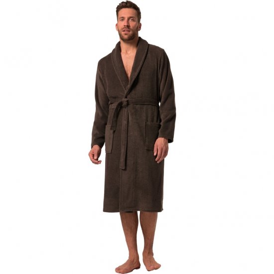 JP1880 Bathrobe Extra Soft Terry Cloth Brown - Aluspesu ja ujumisriided - Aluspesu 2XL-8XL