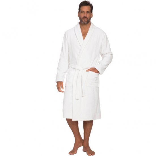 JP1880 Bathrobe Extra Soft Terry Cloth White - Aluspesu ja ujumisriided - Aluspesu 2XL-8XL