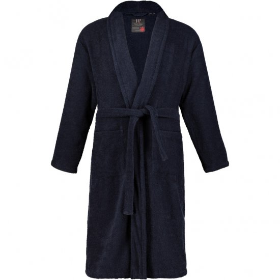 JP1880 Bathrobe Extra Soft Terry Cloth Dark Navy - Aluspesu ja ujumisriided - Aluspesu 2XL-8XL