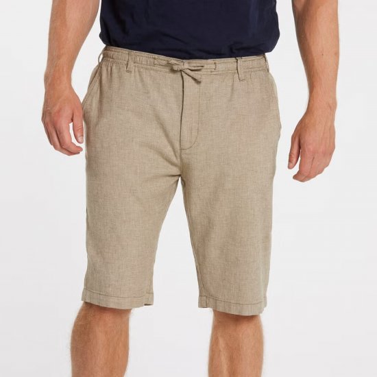North Latitude 41106 Linen Shorts Beige - Lühikesed püksid - Lühikesed Püksid suured suurused: W40-W60