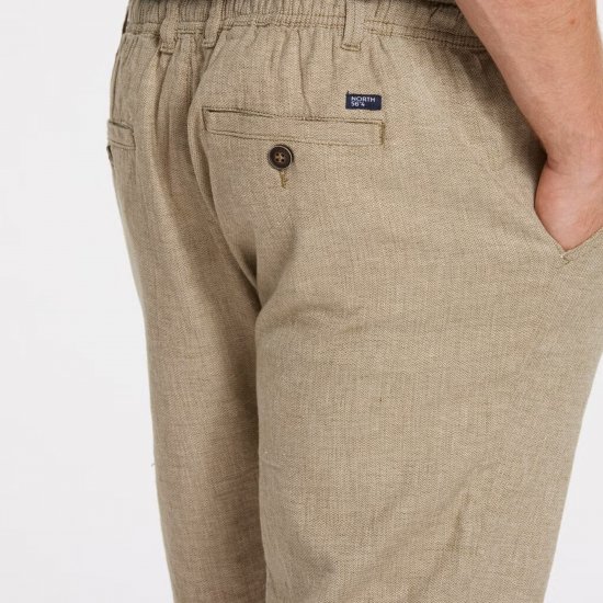 North Latitude 41106 Linen Shorts Beige - Lühikesed püksid - Lühikesed Püksid suured suurused: W40-W60