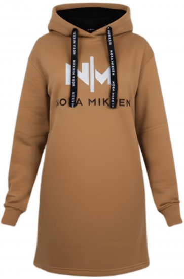 Nora Mikken KADRI WHITE Long Hoodie Camel - Sviitrid ja dressipluusid - 