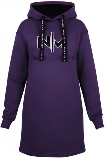 Nora Mikken KADRI WHITE Long Hoodie Purple - Sviitrid ja dressipluusid - 