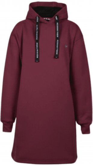 Nora Mikken KRISTINA Long Hoodie Burgundy - Sviitrid ja dressipluusid - 